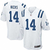 Nike Men & Women & Youth Colts #14 Nicks White Team Color Game Jersey,baseball caps,new era cap wholesale,wholesale hats